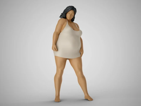 Unusual Woman Beauty 2 3D Druckmodell