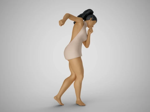 Woman Following the Rhythm 3D Print Model