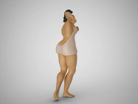 Woman Following the Rhythm 3D Print Model