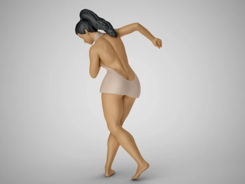 Woman Following the Rhythm 3D Print Model