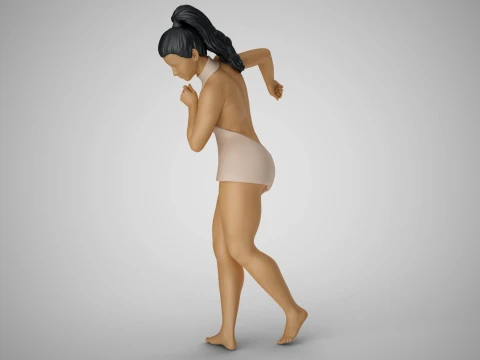 Woman Following the Rhythm 3D Print Model