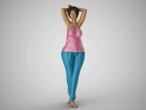 Woman Feeling Young 3D Print Model