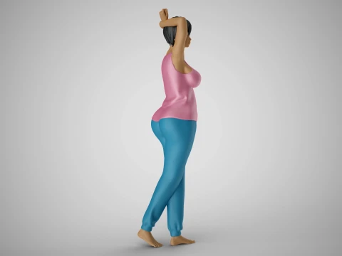 Woman Feeling Young 3D Print Model