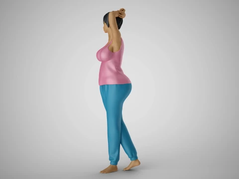 Woman Feeling Young 3D Print Model