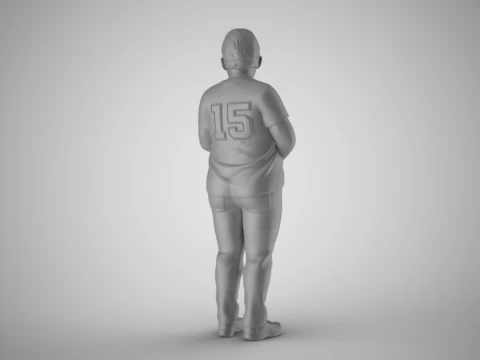 Timid Boy 3D Print Model