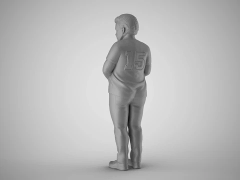 Timid Boy 3D Print Model
