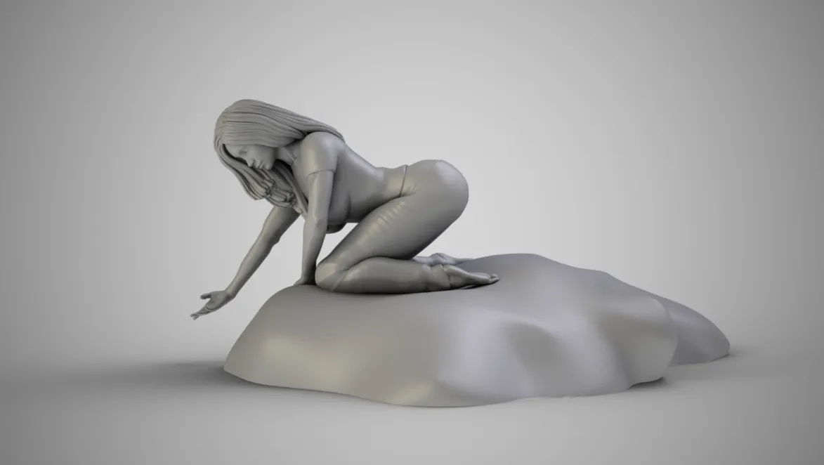 Touch the Lake 3D Print Model .c4d .max .obj .3ds .fbx .stl .blend 