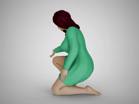 Touching the Fountain 3D Print Model