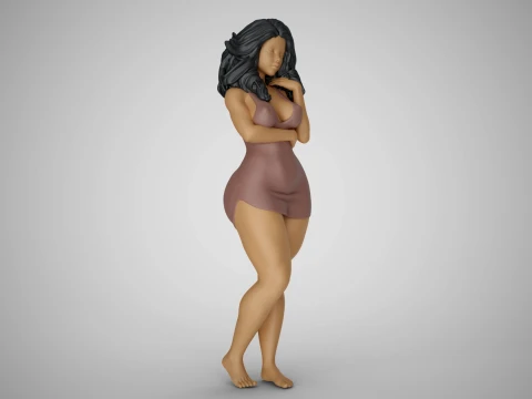 Tender Girl 3D Print Model