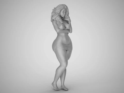 Tender Girl 3D Print Model
