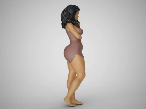 Tender Girl 3D Print Model