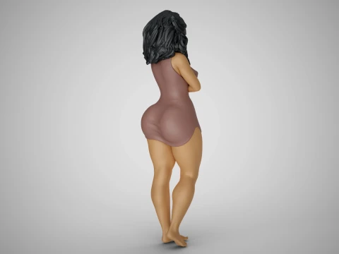 Tender Girl 3D Print Model