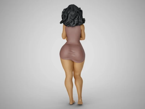 Tender Girl 3D Print Model