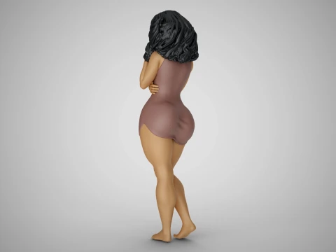 Tender Girl 3D Print Model