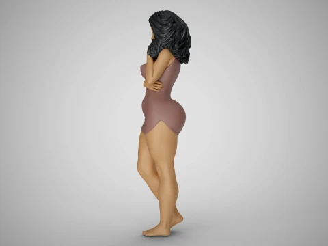 Tender Girl 3D Print Model