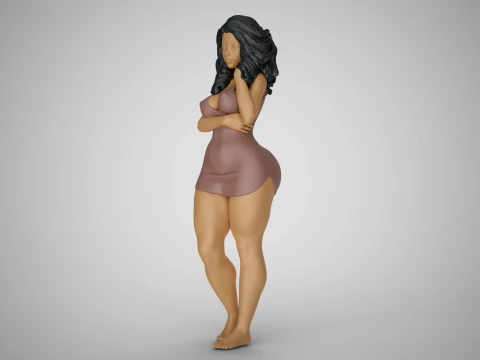 Tender Girl 3D Print Model