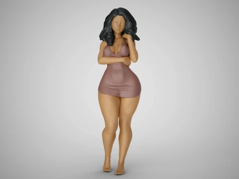 Tender Girl 3D Print Model