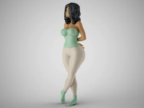 Tender Girl 2 3D Print Model