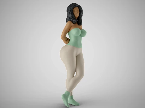 Tender Girl 2 3D Print Model