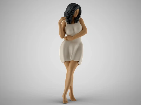 Tender Girl 3 3D Print Model