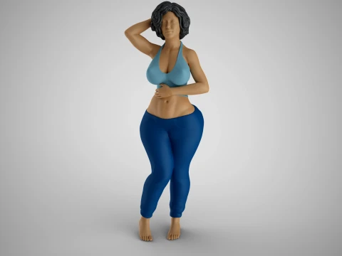 Tender Girl 4 3D Print Model