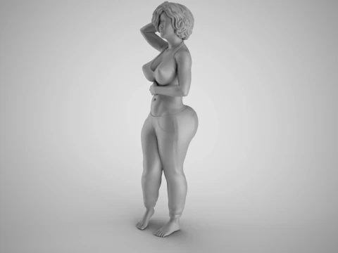 Tender Girl 4 3D Print Model