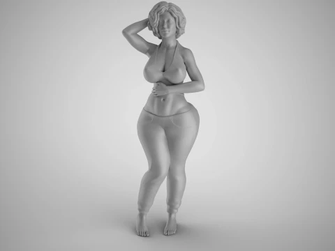 Tender Girl 4 3D Print Model