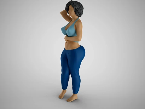 Tender Girl 4 3D Print Model