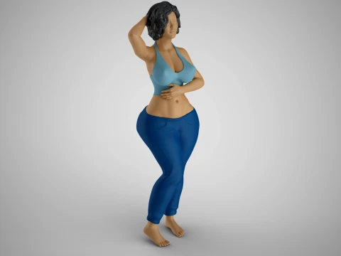 Tender Girl 4 3D Print Model