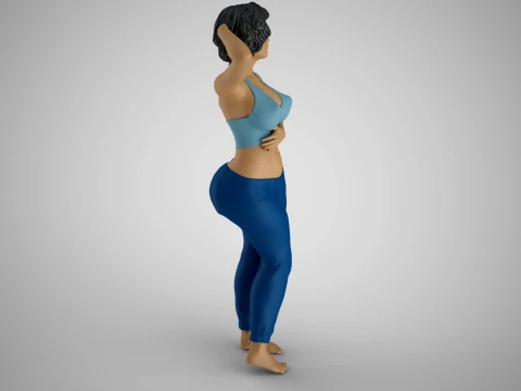 Tender Girl 4 3D Print Model
