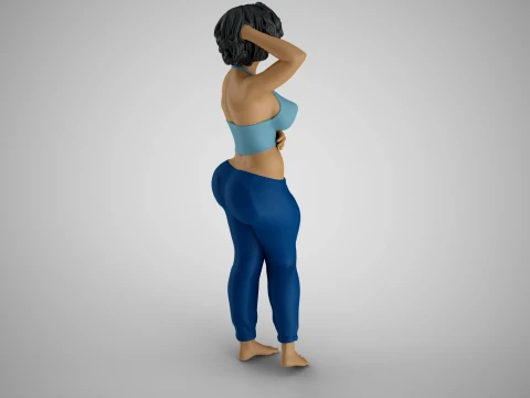 Tender Girl 4 3D Print Model