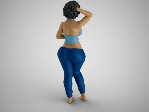 Tender Girl 4 3D Print Model
