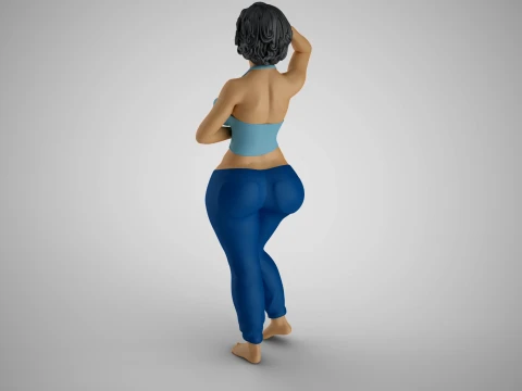 Tender Girl 4 3D Print Model