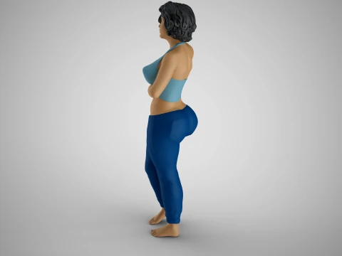 Tender Girl 4 3D Print Model