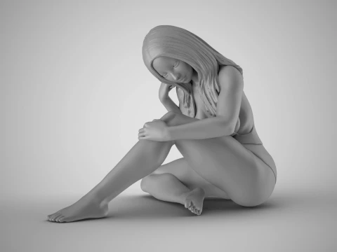 Tender Girl 5 3D Print Model