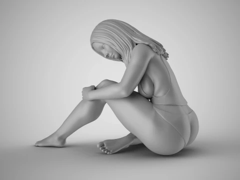 Tender Girl 5 3D Print Model