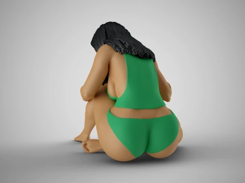 Tender Girl 5 3D Print Model
