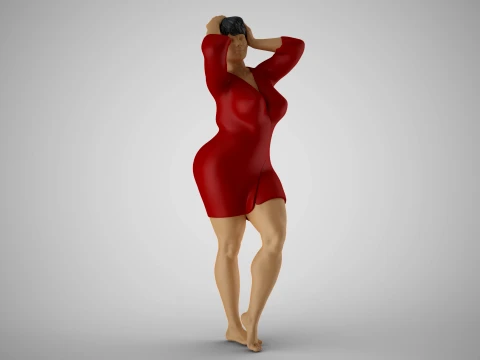 Tender Girl 6 3D Print Model