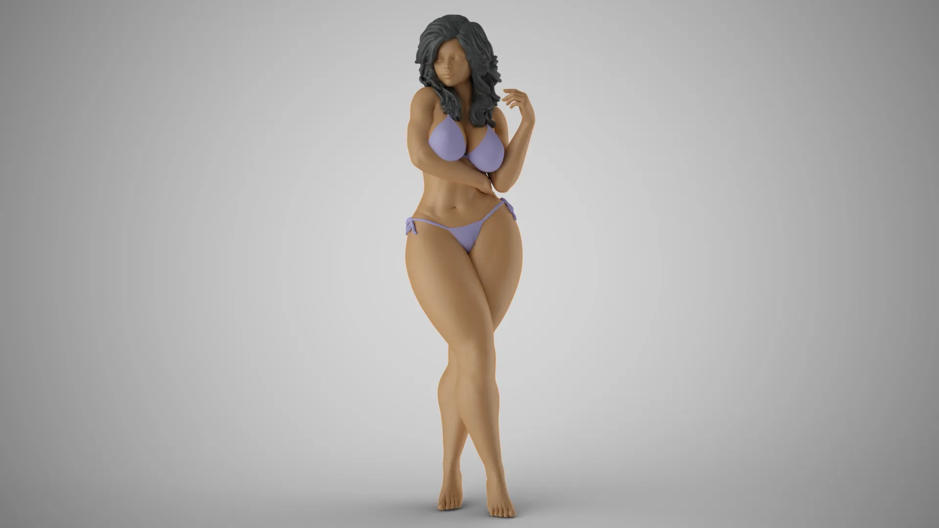Tender Girl 8 3D Print Model .c4d .max .obj .3ds .fbx .stl .blend