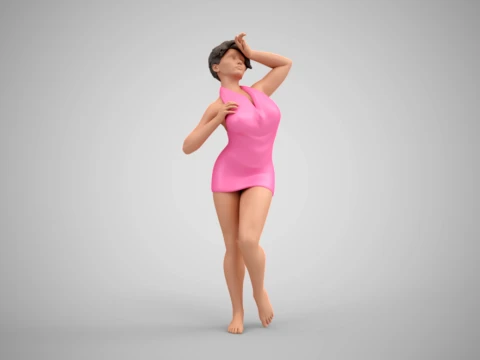Stylish Woman 3D Принт Модель