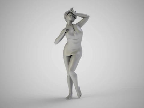 Stylish Woman 3D Print Model