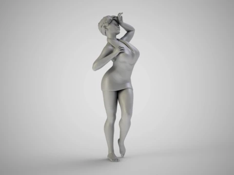Stylish Woman 3D Print Model