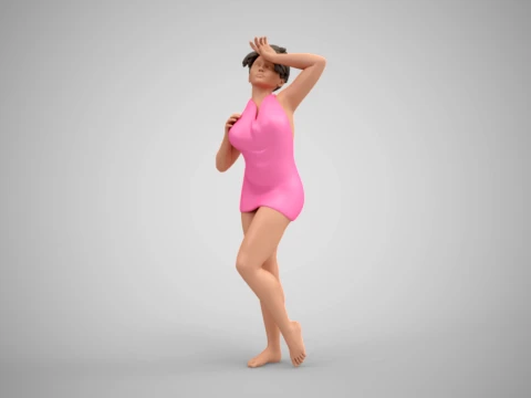 Stylish Woman 3D Print Model