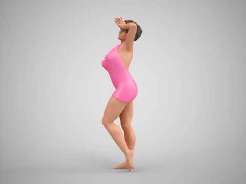 Stylish Woman 3D Print Model