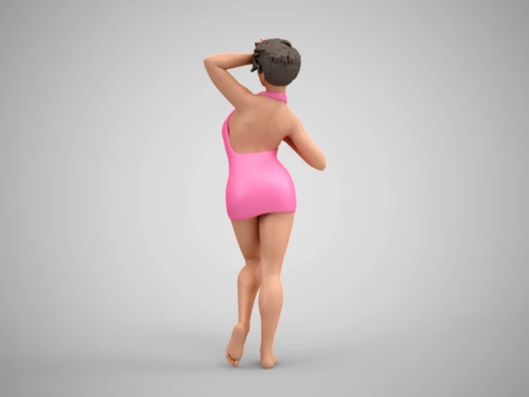 Stylish Woman 3D Print Model