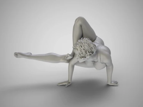Strong and Balanced Woman 3D Print Model