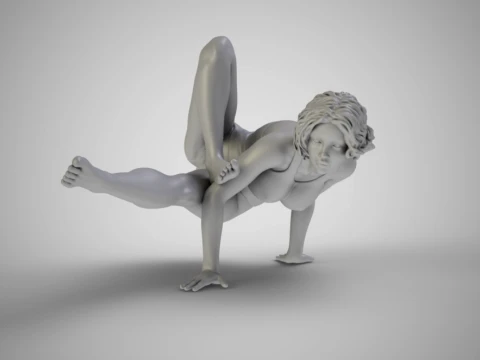 Strong and Balanced Woman 3D Print Model