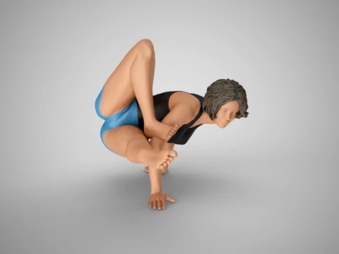 Strong and Balanced Woman 3D Print Model