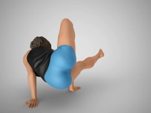 Strong and Balanced Woman 3D Print Model