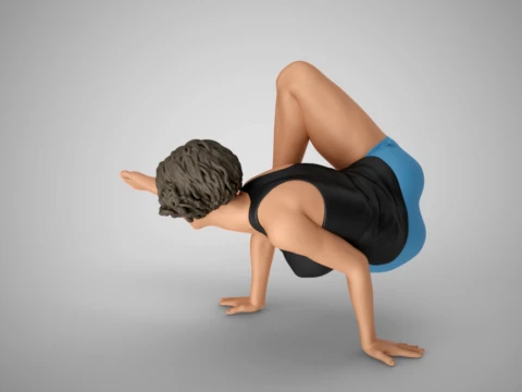 Strong and Balanced Woman 3D Print Model